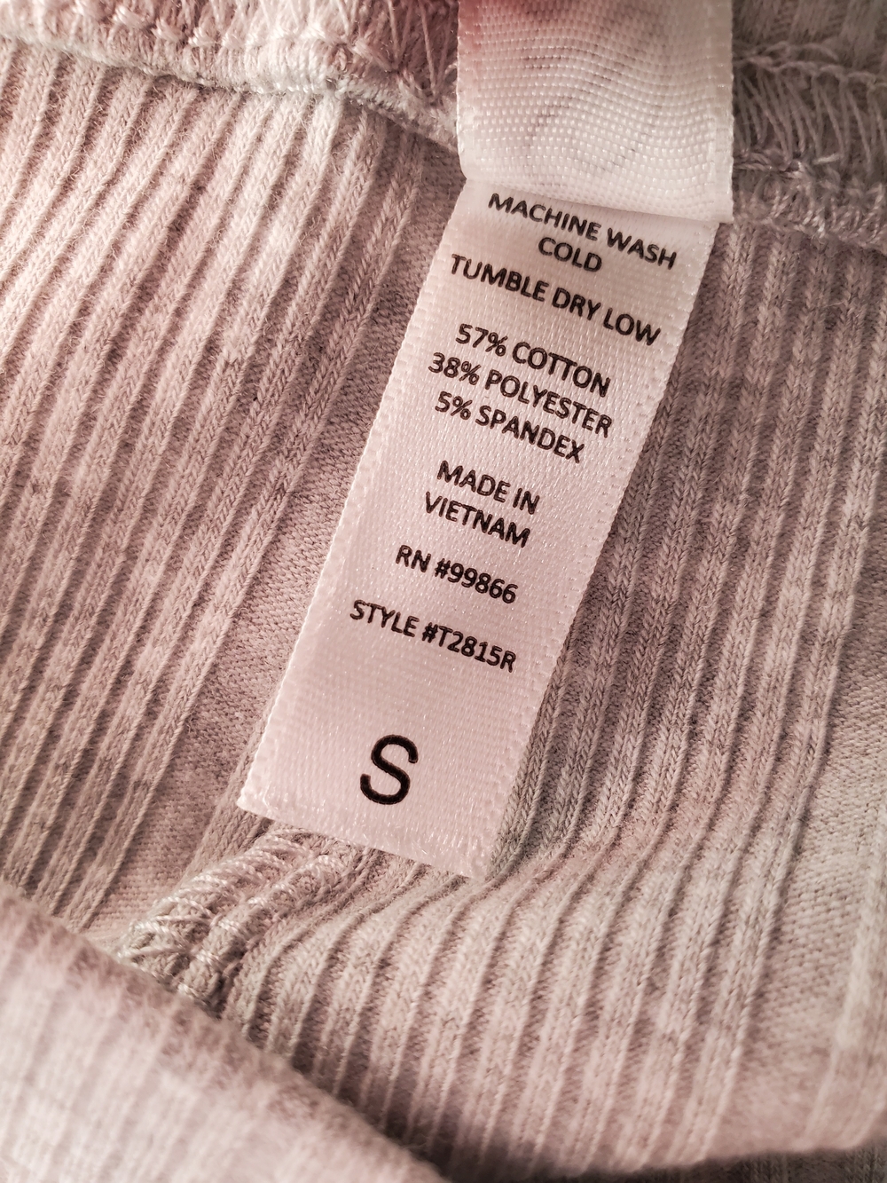 Grey Ribbed Knit Lounge Shorts - Picture 4 of 4